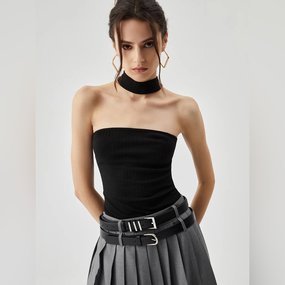 Slinky Solid Halter Top Commense S CC16